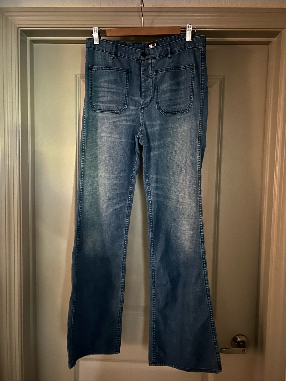 NLST Mid Wash Flare Jeans - Blue